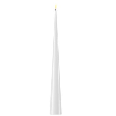 LED Kon-ljus lackad, H38 cm, Vit - Deluxe Homeart
