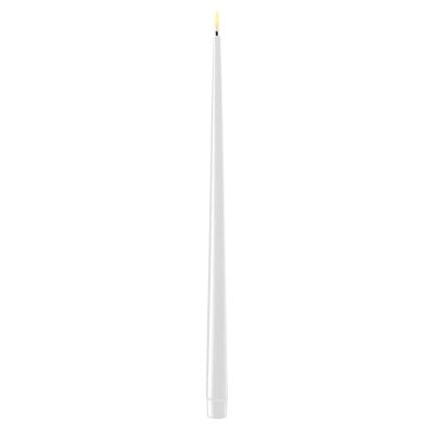 LED Kronljus lackad, H38 cm, 2-pack, Vit - Deluxe Homeart