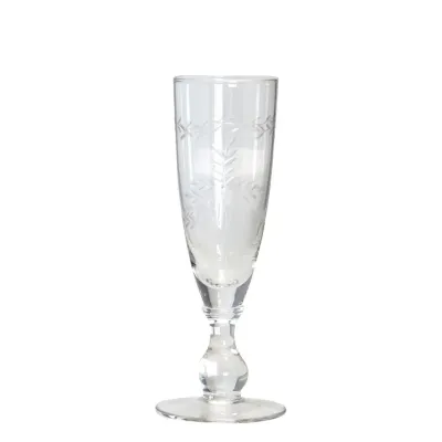 Champagneglas med slipning - GreenGate