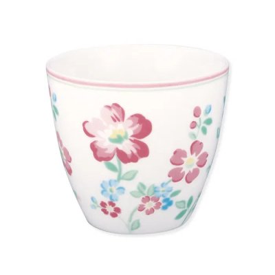 Latte cup Athea, White & Flowery - GreenGate
