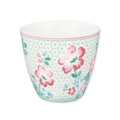 Latte cup Athea, Mint & Flowery - GreenGate