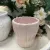 Orchid pot Hedvig in pink on a side table – Wikholm Form