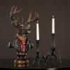 Bust Deer, H58 cm, Black & Antique Gold - A lot decoration