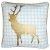 Cushion cover Reindeer, pale blue, 40x40 cm - GreenGate