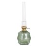 Majken Kerosene lamp, H35 cm, Green & Brass - Strömshaga