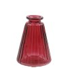 Glass vase H7,5 cm, Magenta - Miljögården