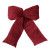Christmas Decoration Bow in Velvet Cherry - Chic Antique