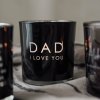Votive Dad, incl. gift box, Black - Majas Cottage