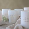 Votive "Kärleken övervinner allt", incl. gift box, White & Gold - Majas Cottage
