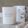 Votive "Kärleken övervinner allt", incl. gift box, White & Gold - Majas Cottage