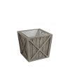 Kruka Creek plant, Charcoal Teak, två storlekar - Artwood