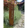 Skylt Välkommen, Stick i marken, Rost - Eldgarden