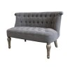 Fransk Soffa Linne, grå - Chic Antique