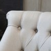 Fransk Fåtölj, Linne, beige - Chic Antique