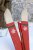 Decorative Skis Vintage with Sticks Antique Cherry - Chic Antique