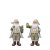 Julfigurer Tomtar Ture Grön 11 cm 2-set med gammaldags gröna tomtar i stickade guldtröjor från Wikholm Form.