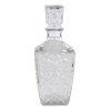 Glass decanter with floral pattern, 800 ml, clear - Chic Antique
