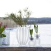 Hyacinth-vase Riffle, Frosted White - Wikholm Form