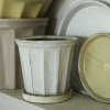 Pot Felina with tray, lightgrey, three sizes - Wikholm Form