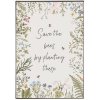 Metal sign, Save the bees by planting these - Ib Laursen