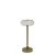 Hög uppladdningsbar bordslampa Celine i antikmässing med touch-funktion från Chic Antique.