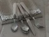 Bestick silverdekor, antik pärlemor, 16 delar - Chic Antique