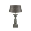 Lampbase Normandie, antique wood, rustic grey, two sizes - Artwood