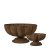 Planter bowl on foot Bloom Rust brown - Wikholm Form