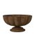 Planter bowl on foot Bloom Rust brown - Wikholm Form
