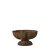 Planter bowl on foot Bloom Rust brown - Wikholm Form