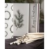 Matchbox Merry Christmas, L12 cm, white - Storefactory