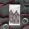 Paper napkin Gingerbread House, 16-pcs, white - Storefactory