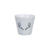 Espresso cup Winter Lodge, White & Grey - Krasilnikoff