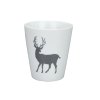 Happy Mug Winter Lodge, White & Grey - Krasilnikoff