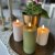 olive-green-LED-candle-height-10cm