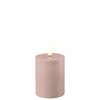 LED Real flame Candle Ø7,5x10 cm, Rose - Deluxe Homeart