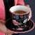 Latte cup Meadow black - GreenGate