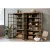 Large display cabinet Marseille nature with all eight doors open to show the shelves.