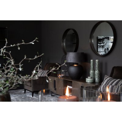 dino-round-mirror-black