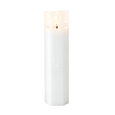 Spindelvävsljus-20cm-vit