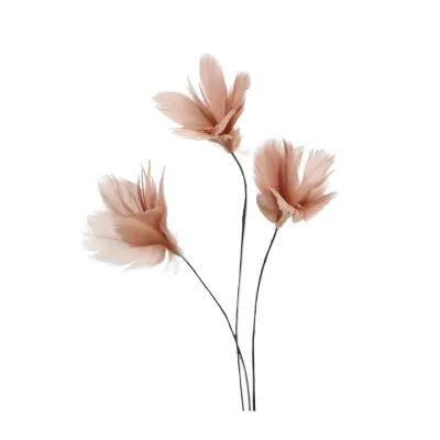 Threaded feathers in mole color 12-pack for Easter