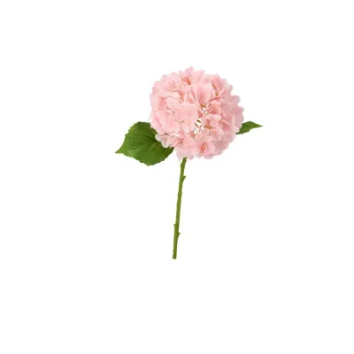 Ljusrosa konstgjord blomkvist Hortensia