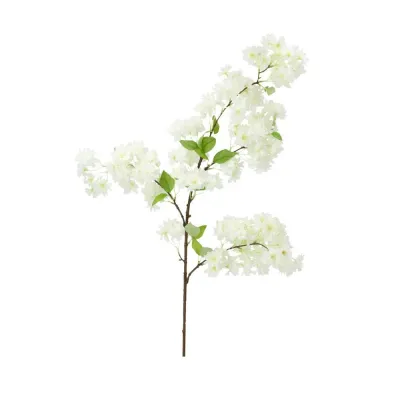 Kvist av vit körsbärsblom 102 cm.