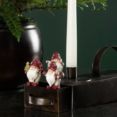 tomte-på stick-knubbig-röd