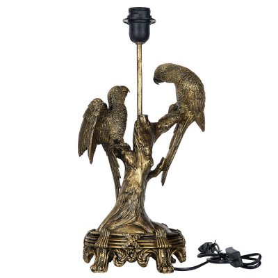 guldbrun-lampfot-med-fåglar