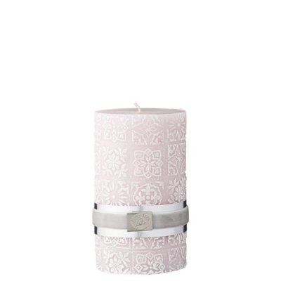 Tile Candle, barely pink - Lene Bjerre