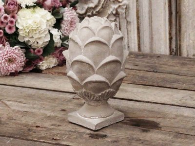 Kotte h 25 cm, fransk grå - Chic Antique
