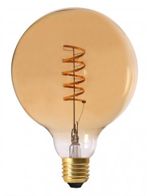 Elect Spiral LED Filament Globe 125mm, 4W gold - Pr Home