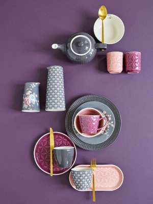 Frukostskål Alice dark grey - GreenGate