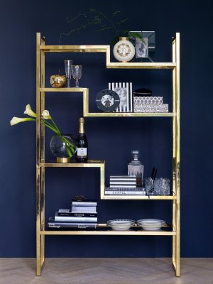 Elvina Candle holder Ball, gold - Gate Noir